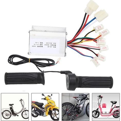 Contrôleur Vélo Électrique 24V 250W avec Poignée d'Accélérateur Universelle Longue Ligne - Accessoire (1/5)