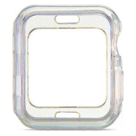 Coque en TPU à paillettes pour Apple Watch Series 3/2/1 42 mm - Violet transparent (1/3)