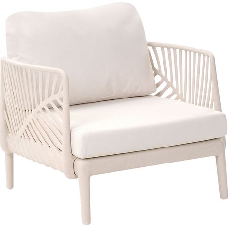 Garden Armchair SATURNIA Light Beige