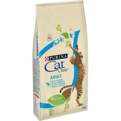 Purina chow cat chat adulte au saumon 10 kg