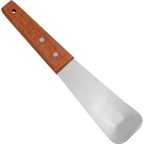 Paletta per gelato di alta qualità in acciaio inossidabile con manico ergonomico per servire facilmente il gelato in casa e nelle cucine professionali. Raccoglie anche il gelato solido. (1/5)