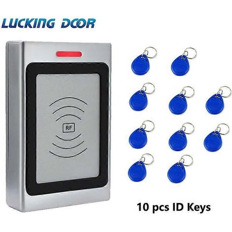 Lecteur de cartes de contrôle d'accès 125 kHz, ouvre-porte de sécurité à détection de proximité, étanche IP67, 10 000 utilisateurs, WG 26/34AC et 10 clés (1/5)