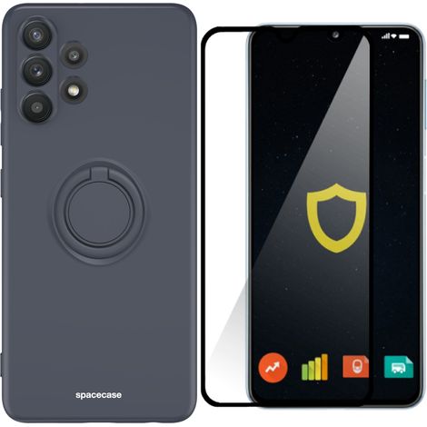 Robuste und stabile Schutzhülle für den Fingerring des Galaxy A32 4G + Glas (1/5)