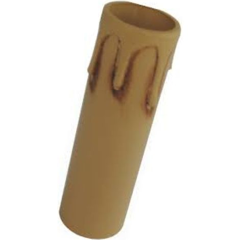 Candela rustica E14, altezza 8,5 cm