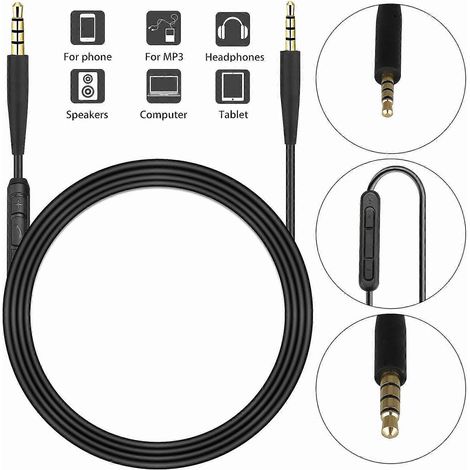 Câble audio de remplacement pour casque Bose Soundtrue/Soundlink Bose OE 2 (1/5)