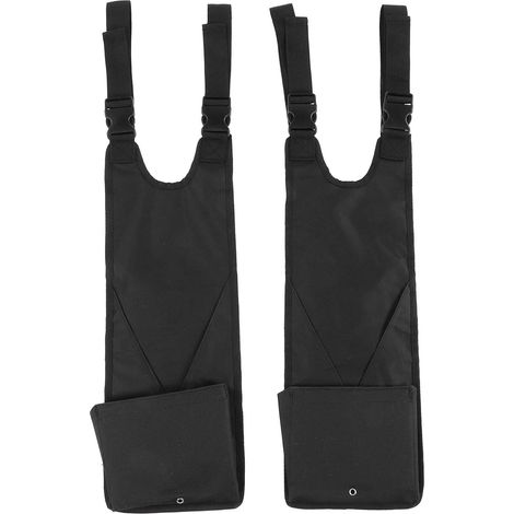 Reposapiés universales plegables y colgantes (3 unidades), ajustables y cómodos, para ATV, UTV, jardín, cultivador y cosechadora, color negro, 17 x 17,5 x 57 cm (1/5)