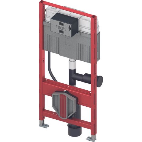 TECEprofil module WC avec réservoir de chasse uni, raccordement (1/2)