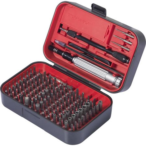TOOLCRAFT TO-9407052 Kit inserti 150 parti Croce Phillips, Croce Pozidriv, Esagono esterno, Esagonale, Tri-Wing, Profil