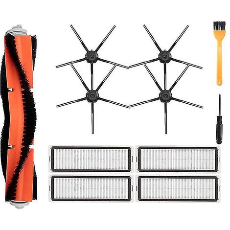 Brosse latérale pour balai à franges à filtre et rouleau Roborock S5 Max S50 Xiaomi Mijia 1 Roborock S5 Max