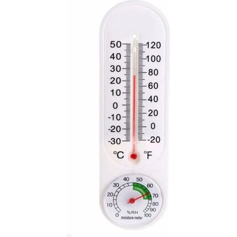 Thermomètre-hygromètre pour serre, thermomètre min/max au design classique pour plantes de jardin, affichage numérique de la température et de l'humidité, fixation murale HACCP (1/5)