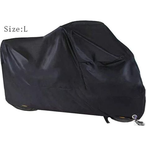 Housse moto extérieur - XXL 245x105x125cm/L 230x95x125cm, Oxford 210T étanche anti-froid, Convient pour Harley/Honda (1/5)