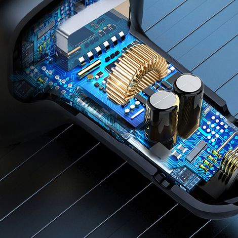 (Exclusivité Mexique) (Pas d'échantillon, description du processus) Lecteur MP3 Bluetooth pour voiture avec éclairage sept couleurs, récepteur Bluetooth, transmetteur FM et chargeur allume-cigare doub (1/5)