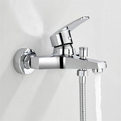 Robinet de baignoire à levier unique Robinet de baignoire/douche Robinet à levier unique en laiton chromé