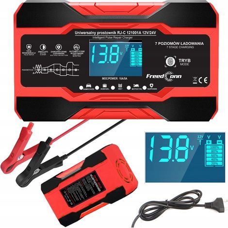 RJ Tianye RJ-C 121001A - Raddrizzatore 12V/24V, 10A/5A, Riparazione Automatica (1/5)