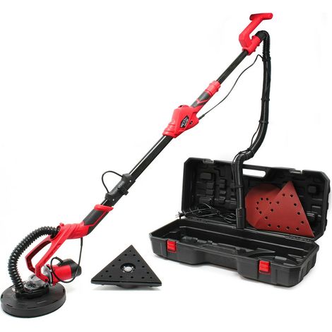 Helloshop26 – Ponceuse girafe 710W – Disque de 225 mm pour meulage murs et plafonds – Système d'aspiration intégré – Usage professionnel