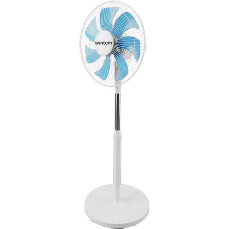 Ventilatore A Piantana 40w – 7 Pale In Pp, 3 Velocità, Altezza Regolabile 80-100cm – Oscillazione Orizzontale 60° E Inclinazione 45° (1/5)