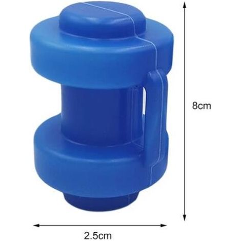 Lot de 8 embouts de trampoline pour poteaux de filet de trampoline Ø 25 mm, embouts extra résistants aux intempéries, pièces de rechange pour filets de sécurité. (1/4)