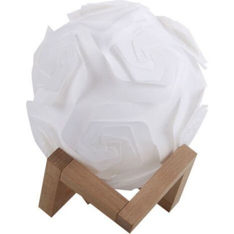 Lampe de nuit - Lampe de bureau LED créative à monter soi-même, petite lampe USB avec support en bois (1/4)