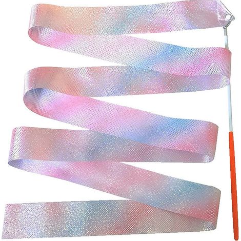 Bandes De Soie - 4 M - Pour Danse Rythmique Et Gymnastique Artistique - Avec Baguettes - Enfants - 1 Pièce (1/5)