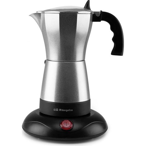 Orbegozo cafetera eléctrica 6 tazas KFE 660, tapadera con ventana, base de tacto frío y rotación 360, apagado automático, 480 W (1/5)