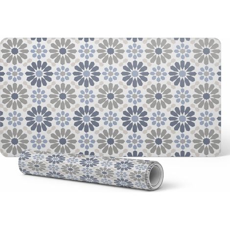 Alfombrilla de rat贸n antideslizante para juegos con estampado floral retro, 100x50 cm.