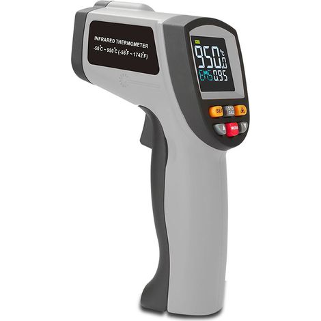 Termometro laser industriale a infrarossi GT950 a nove punti con schermo a colori (1/5)