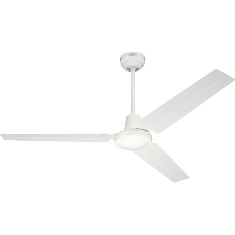 Westinghouse Lighting, Ventilatore a soffitto Industrial, interruttore a parete, ciclo estate/inverno, Bianco, ø 142 cm 7226840 (1/2)