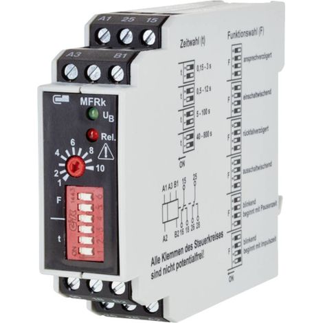 Metz Connect 110310412230 MFRk-E12 Relè temporizzato Multifunzionale 230 V/AC 1 pz. 2 scambi