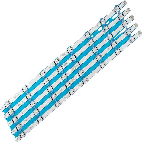 LED-Hintergrundbeleuchtungsstreifen, Länge 670 mm, 8 LED-Lampenperlen pro Streifen, Spannung 6V, kompatibel mit mehreren Modellen, Paket enthält 5 (1/5)