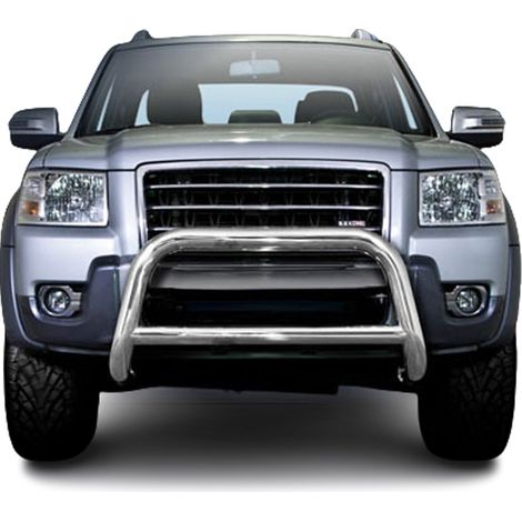 Pare-Buffle Avant Pour Ford Ranger 2006-2011 en Acier Inoxy Argent (1/5)