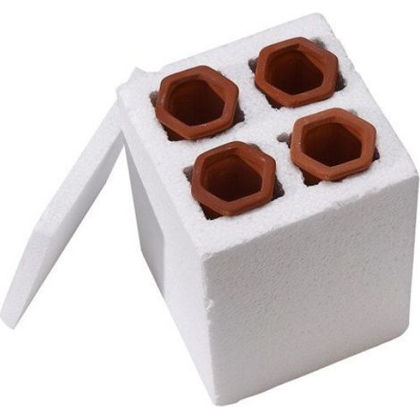 Piquets D Arrosage - Terre Cuite - Pour Bouteilles En Plastique Ou En Verre - 17,4 Cm - 4 Pièces (1/5)