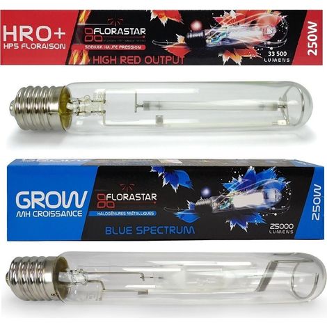 Pack ampoules 250W MH + HPS FLORASTAR