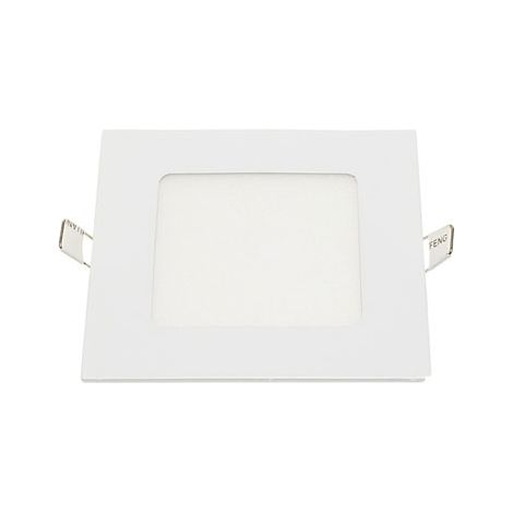 Pannello led incasso 11cm 6watt slim quadro soffitto alimentatore incluso temperatura colore lampada 2700k bianco caldo - confezione 1 (1/4)