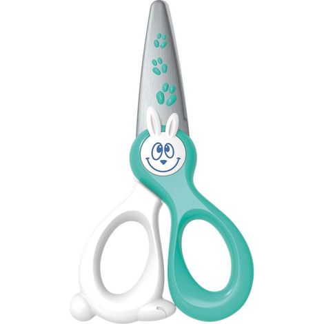 Ciseaux de sécurité pour bébés dès 2 ans, 12 cm, pointes arrondies, lames en fibre de verre, adaptés aux droitiers et aux gauchers (1/4)