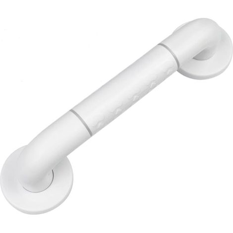 Barre D\'Appui WC 30 cm, Barre de Maintien Douche Antidérapante, Poignée Sécurité Blanche pour Salle de Bain, Toilette et Baignoire (1/5)