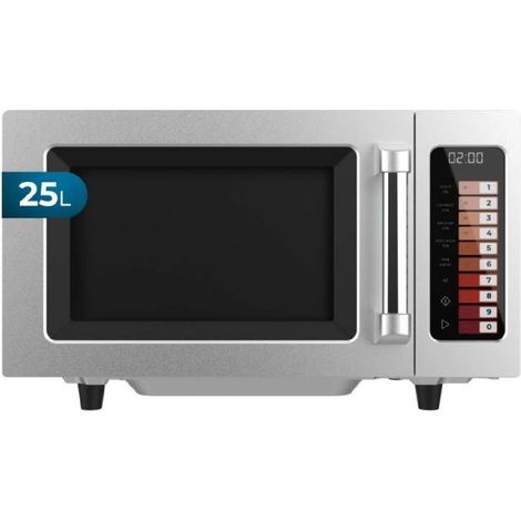 Cecotec FlatPro 2500 Touch. Micro-ondes professionnel sans plateau, 25 L. 1 000 W, magnétron, commandes tactiles, minuteur 60 min.