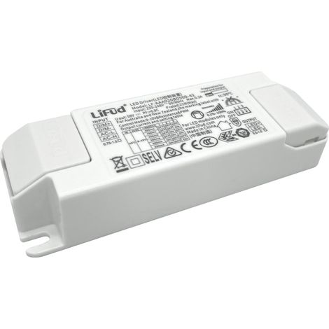 Driver LIFUD Dimmable 1-10V 220-240V Sortie 9-42V DC 250-500mA 21W No Flicker LF-AAA020B0500-42 (1/2)