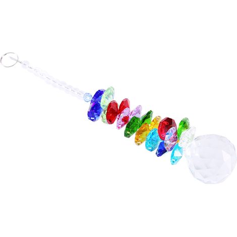 Rainbow Maker Crystal Suncatcher Hanging Chandelier Ball Prism Pendulum Pendant Decor