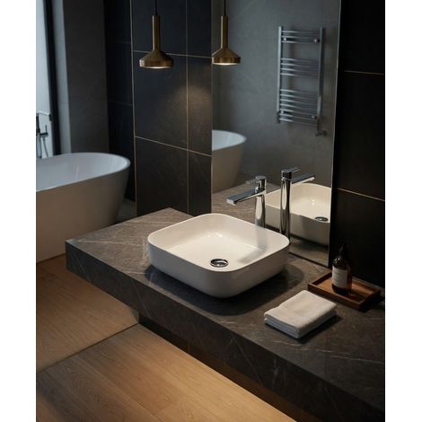 Lavabo appoggio 38,5 x 38,5 cm BIANCO LUCIDO
