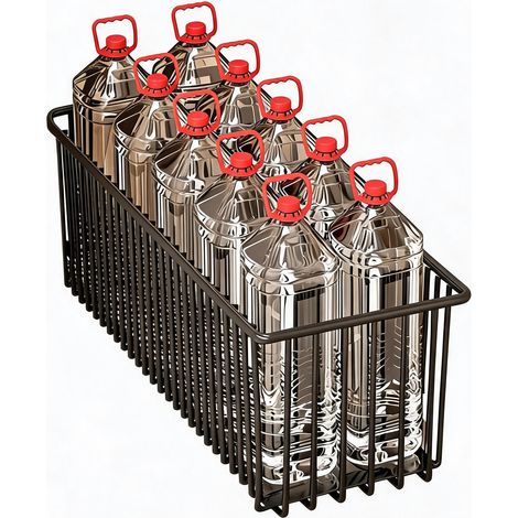 Rangement efficace - Panier coulissant de cuisine en acier carbone - Tiroir sous évier robuste, sans perçage, idéal pour épices et produits ménagers - Lot de 2 - 2pcs pull-out basket ZWJ-5032-BK