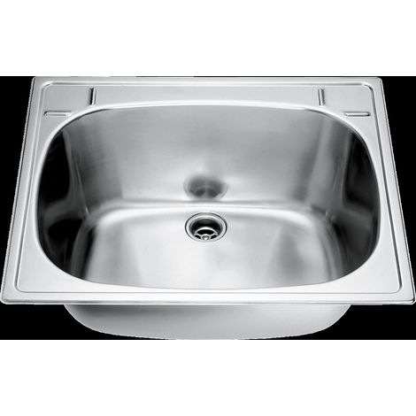KWC Einlege-mehrzweckbecken, SIRIUS, Edelstahl, 560x230x470 mm, Ablauf Mittig (1/2)
