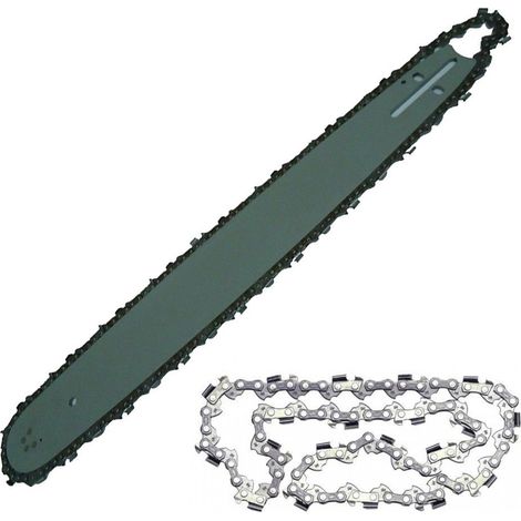TRADE SHOP - Lama E Barra Per Motosega 50 Cm + Catena Di Ricambio Moto Sega 500 Mm Strong -
