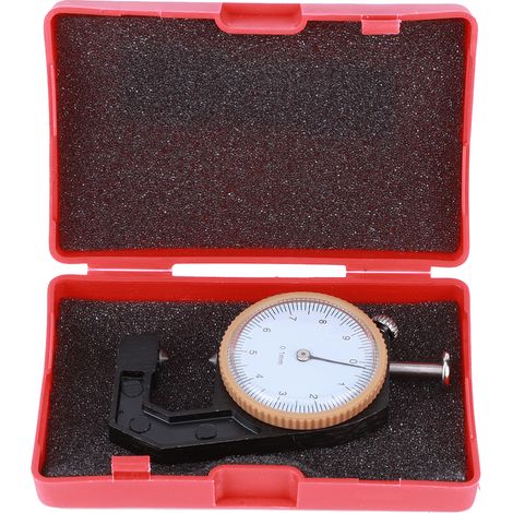 Palpeur d'épaisseur portable noir précision 0‑10mm tête conique outils mesure bijoux cuir (1/5)