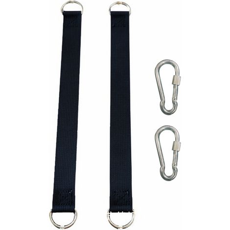 2 Pièces Sangles de Balançoire d\'arbre, Sangles Suspendues Accessoires de Balançoire, Hamac Sangles, avec 2 Crochets pour