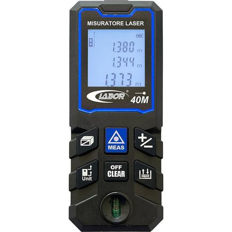 Labor, Misuratore Laser, Portata Fino a 40m, Precisione ± 1,5 Mm-m