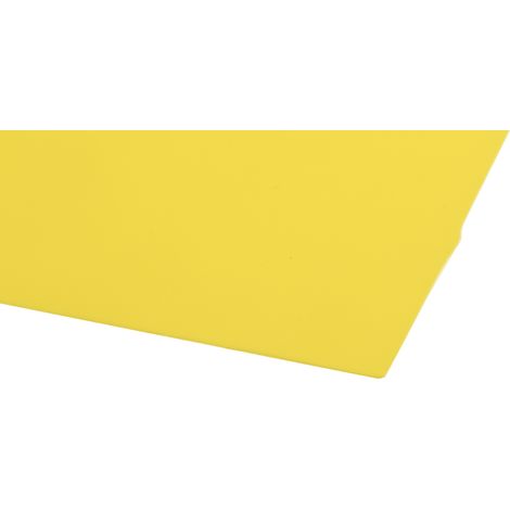 Cale en plastique Polypropylène, jaune, 457mm x 305mm x 0.51mm ( Prix pour Lot de 8 )