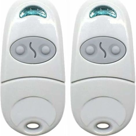 (2, Blanc)Télécommande Universelle Portail, Télécommande pour Ouvre-Porte de Garage, émetteur de clé Portable, Télécommande de Porte de Garage pour Came Top 432NA/432EE/432 EV/432M THISNDE (1/5)