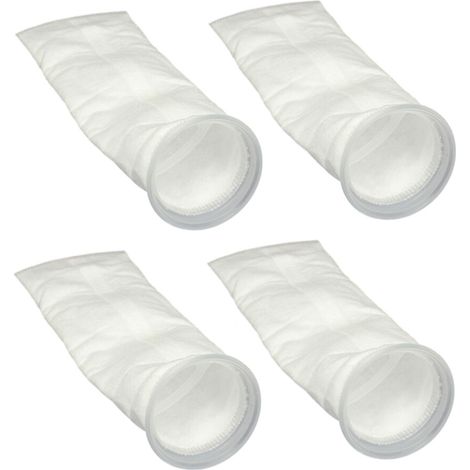 4 sacchetti prefiltro per sump di acquario marino da 200 μM, 4 x 15 pollici