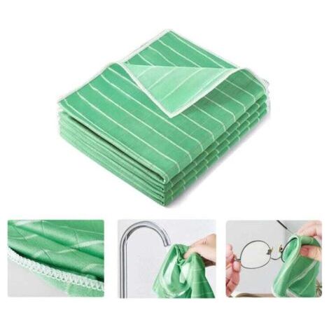 4 Chiffon Bambou Microfibre pour Vitres Miroirs Carreaux Carrosserie Microfibre Bambou Vitre Ménage Salle de Bain