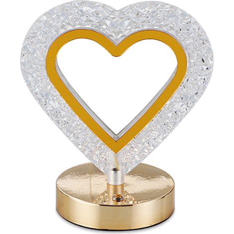 Lampe de table en cristal, lampe de chevet rechargeable, éclairage d'ambiance protecteur des yeux, cadeau romantique, lampe de nuit (1/3)
